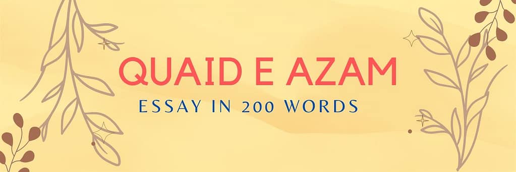 Essay on Quaid e Azam 